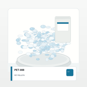 PET Pellets - rPET Food Grade Light Blue polymer pellets product image