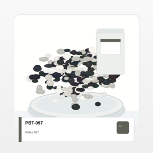 Engineering Pellets - PBT Unfilled Black polymer pellets product image